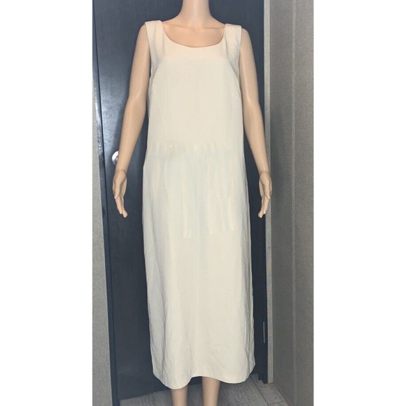 Anna Maxwell size 16w beige maxi dress with tie waist - Picture 11 of 11